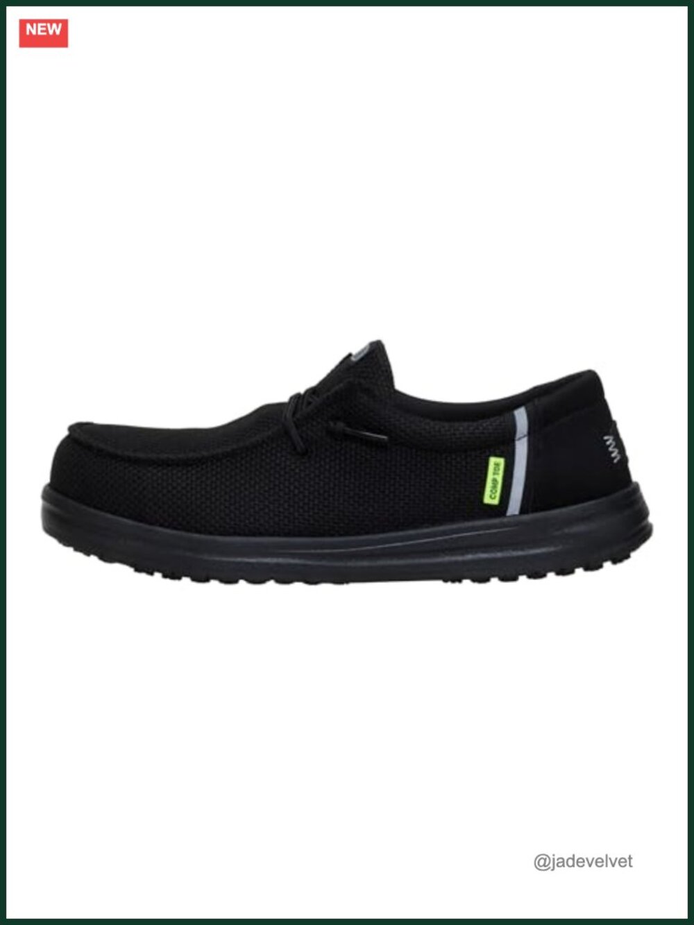 Composite Toe Work Shoe - Slip Resistant & Water Repellent